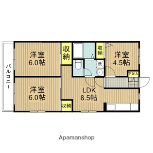 グランシャリオヨシハラ【3階】の間取り