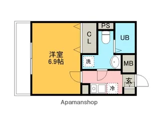 アクシーズタワー川口幸町【10階】の間取り