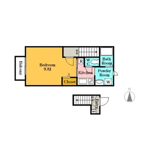 スカイヴィレッジ【2階】の間取り