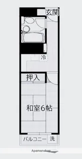 川口寿コーポ【203号室】の間取り