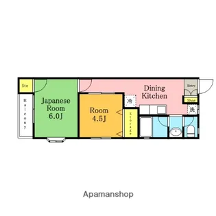 ツカサハイツⅡ【201号室】の間取り