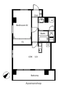 メゾンベルジュ【4階】の間取り