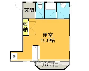 ヴィルヌーブ【301号室】の間取り