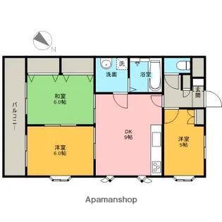 オリオンスクエア【105号室】の間取り
