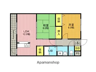 オリオンスクエア【1階】の間取り