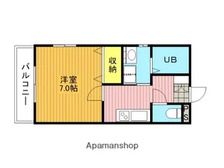 インヴィレッジ【105号室】の間取り