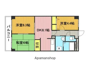 グランシエロ川口本町【4階】の間取り
