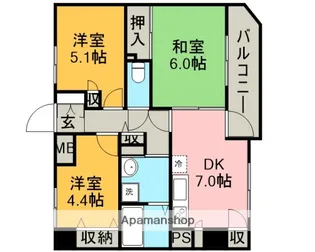 グランシエロ川口本町【306号室】の間取り