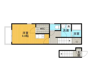 クレセント【2階】の間取り