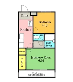 モアナハイツ【2階】の間取り