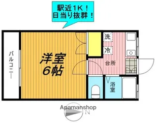 ボヌール飯塚【2階】の間取り