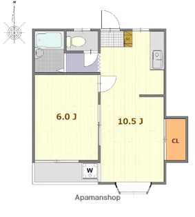 シャトレアサヒ【2階】の間取り