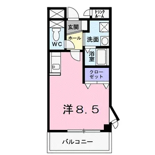 セルフィール AKAYAMA【3階】の間取り