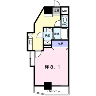 ワイズフラット【3階】の間取り