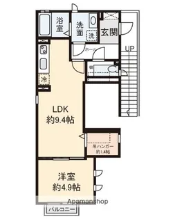 DEARCOURT【201号室】の間取り
