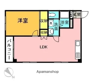 アパートメントハウスイマイ【3階】の間取り