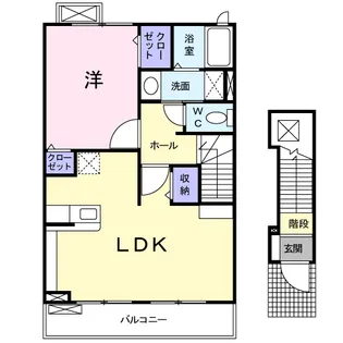 イーストドリーム24【2階】の間取り