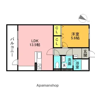 FLEX川口【1階】の間取り