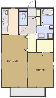 ビエントデルソル Ⅰ【202号室号室】の間取り