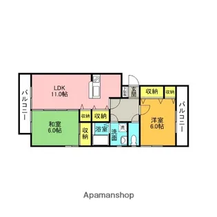 ネクサス東領家【2階】の間取り