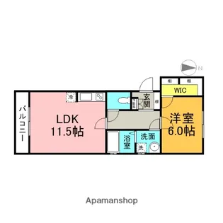 アスティア5番館【1階】の間取り
