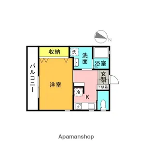 ボヌール【1階】の間取り