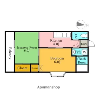 ジョイフルK【203号室】の間取り