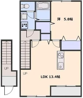 ハイツシェーンV【202号室号室】の間取り