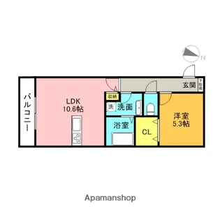 リアンTR【2階】の間取り