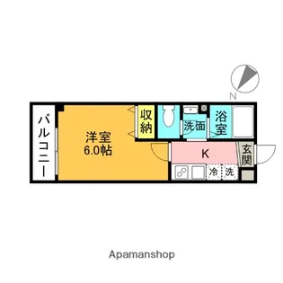 ハルカス鳩ヶ谷【1階】の間取り