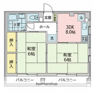 M−FLAT【303号室】の間取り