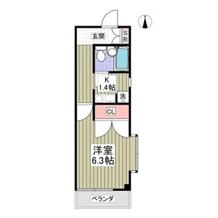 サンルビーASAHI【3階】の間取り