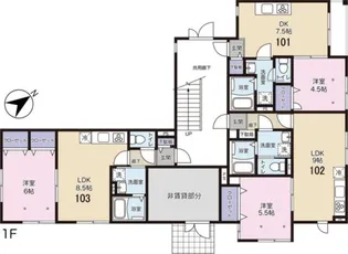 VIF VIVE(ヴィフヴィブ)【1階】の間取り