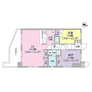 ブルールイイヅカ【7階】の間取り