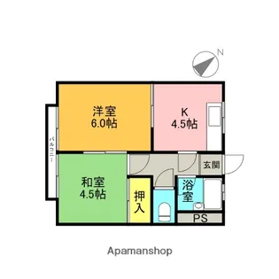 グランドールマンション【3階】の間取り
