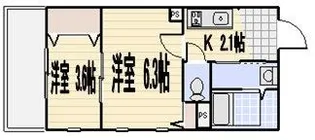 クレア栄町【206号室号室】の間取り