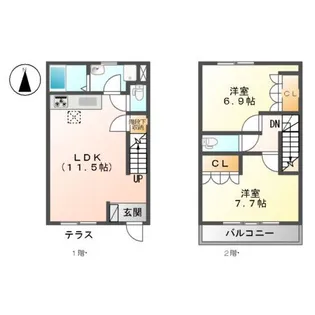 URBAN DELIGHT(アーバン ディライト)【1階】の間取り