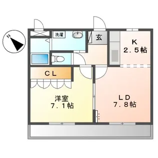 PROLOGUE.ASAHI(プロローグアサヒ)【2階】の間取り