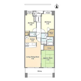ネクス川口【4階】の間取り