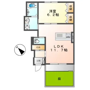 LUPINUS(ルピナス)【1階】の間取り