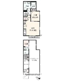 MOTORRAD HEIM【102号室】の間取り