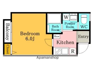 グランコート川口【102号室】の間取り