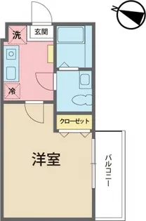 ピアージュ南【102号室号室】の間取り