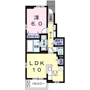 ジャルダン ヴェール【1階】の間取り