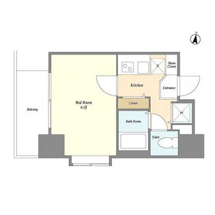 アクシーズタワー川口幸町Ⅱ【6階】の間取り