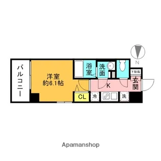 1Kの間取り画像