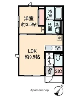 ETOILEⅡ【101号室】の間取り
