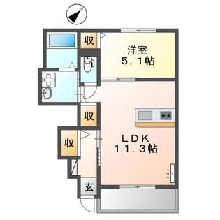 ガーデン【1階】の間取り