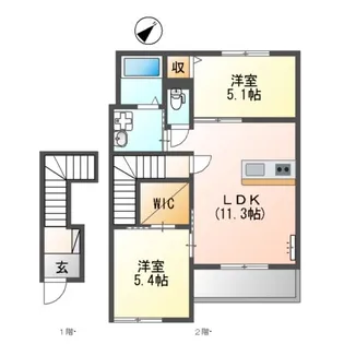 ガーデン【2階】の間取り