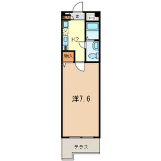 フローレス伍番館【105号室号室】の間取り